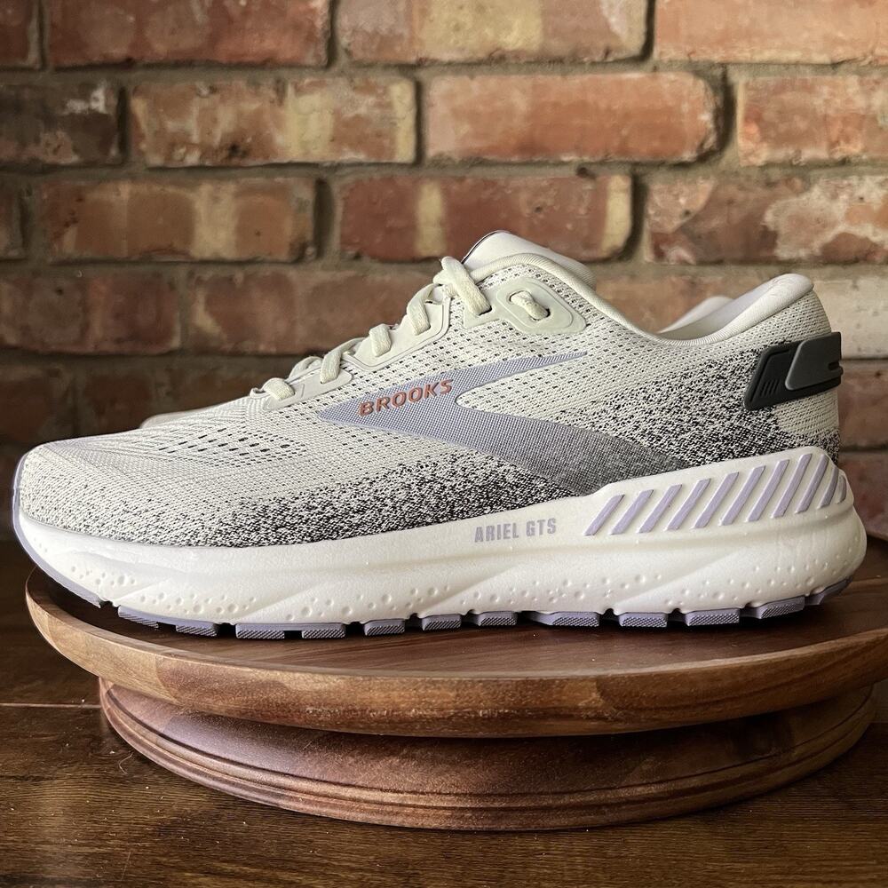 Brooks Ariel GTS 24 Supportive Womens 10 Gray Purple Running Shoes Sneakers